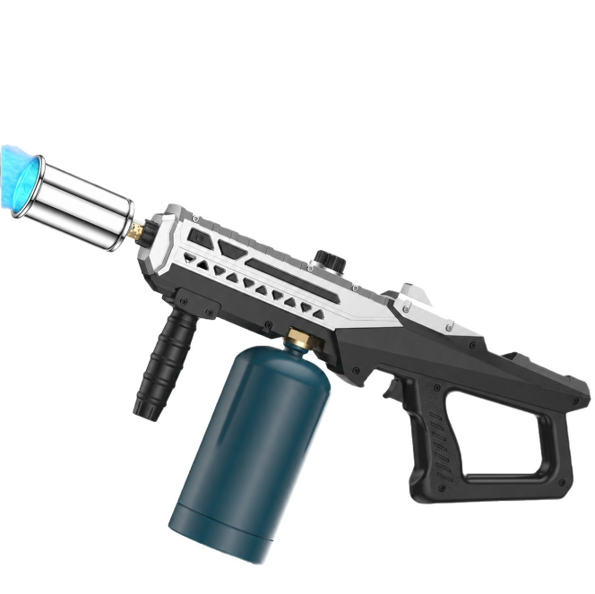 Propane Torch Gun – Adjustable Flame, Detachable for BBQ, Soldering & Camping（Gas not included）