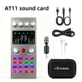 🎙️ Cash on Delivery 🎵 AT11 External USB Sound Card Kit – Live Streaming & Karaoke Set with Noise Reduction and Voice Effects for PC – Plug & Play – Free Shipping