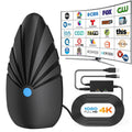Digital TV Antenna for Indoor - 360° Reception with 5M Cable, Supports 1080P and 4K Smart TVs