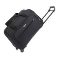 Telescopic Trolley Travel Bag – Multifunctional Wheeled Large Capacity Luggage Duffle, Scratch & Wear Resistant, Dual Carry Design: Handheld & Trolley – Perfect for Business Trips & Students – Black