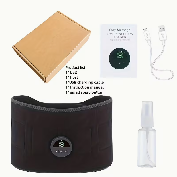 💆 Cash on Delivery ⚡ FDA-Cleared EMS Muscle Stimulation Belt – 6 Electrode Pads, 6 Modes, 20 Intensity Levels, Abdominal & Waist Trainer, with Moisturizing Spray – Ideal for Home & Gym – Free Shipping