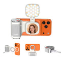 📸 Cash on Delivery 💡 COMITOK MOCA Handheld Phone Grip – Mirror + LED Fill Light, One-Tap Camera, Rechargeable Remote for Creators – Free Shipping