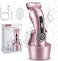 Akunbem Electric Shaver for Women – Best Rechargeable Razor for Bikini, Legs, Underarm & Body Hair – Detachable Head, Cordless Wet/Dry Use, Precise & Safe – Perfect Christmas & New Year Gift