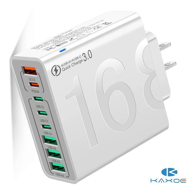 8 in 1 Waterproof Ports USB Fast Charger - Multi-Port Charging Station for Multiple Devices, High-Speed Hub with Outlet Plug 🎵 Free Shipping & Cash on Delivery 📊