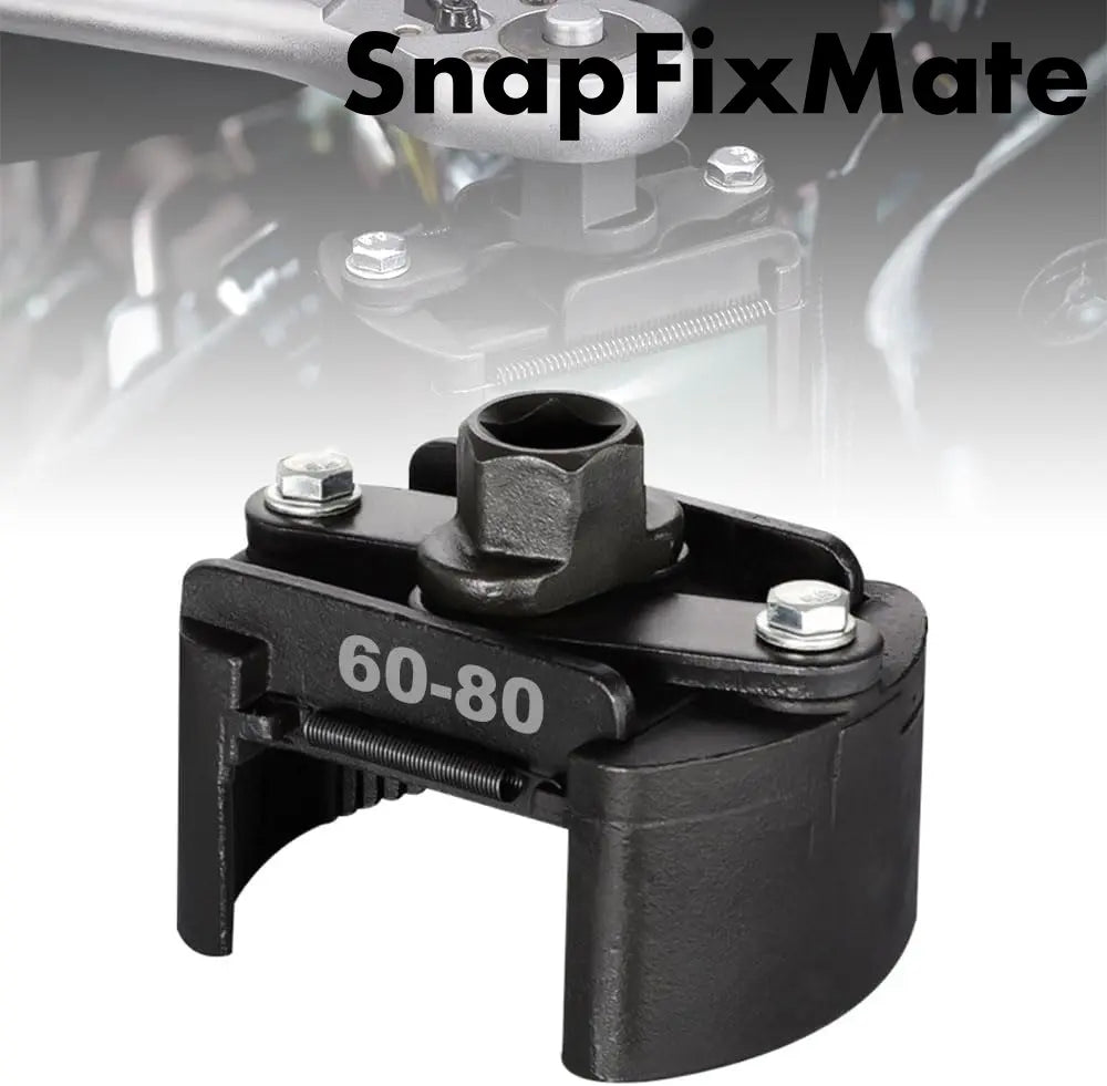 🔧 Cash on Delivery ✈ Adjustable Oil Filter Wrench - Universal 1/2" Drive Cap Style Removal Tool for 60mm-80mm Spin-On Filters