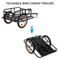 🚲 Cash on Delivery 📦 Foldable Bike Cargo Trailer with Universal Hitch – 16" Wheels & Reflectors, Large Loading Capacity – Perfect for Camping, Grocery & Moving – Free Shipping