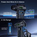 Handheld Turbo Fan with LED Display & Light – USB Rechargeable, Powerful Airflow, Portable Design – Perfect for Outdoor & Daily Use