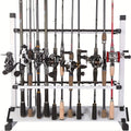🎣 Cash on Delivery 🪝 Portable Aluminum Fishing Rod Rack – Holds Up to 24 Rods, Lightweight & Rust-Resistant, Space-Saving Organizer for Home & Outdoor Fishing Gear – Free Shipping