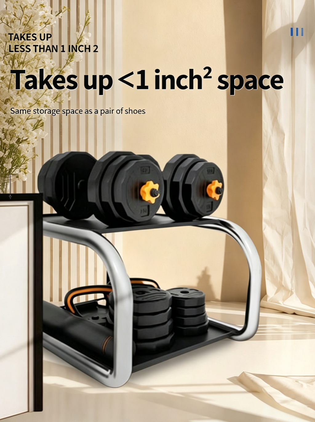 🏋️ Cash on Delivery 🎁 Adjustable Dumbbell Set – 44 lbs Multi-Functional Weight Set, Use as Dumbbell, Barbell, Kettlebell & Push-Up Stand – Home Gym Fitness Equipment – Christmas Gift Idea – Free Shipping