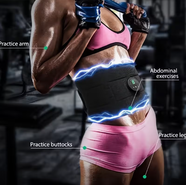 💆 Cash on Delivery ⚡ FDA-Cleared EMS Muscle Stimulation Belt – 6 Electrode Pads, 6 Modes, 20 Intensity Levels, Abdominal & Waist Trainer, with Moisturizing Spray – Ideal for Home & Gym – Free Shipping
