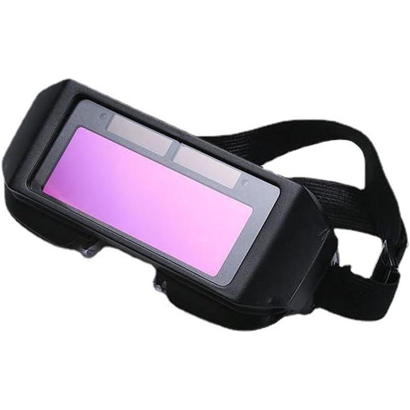 Pay on delivery 1PCS set of welding safety goggles with solar automatic dimming, equipped with 5 protective lenses