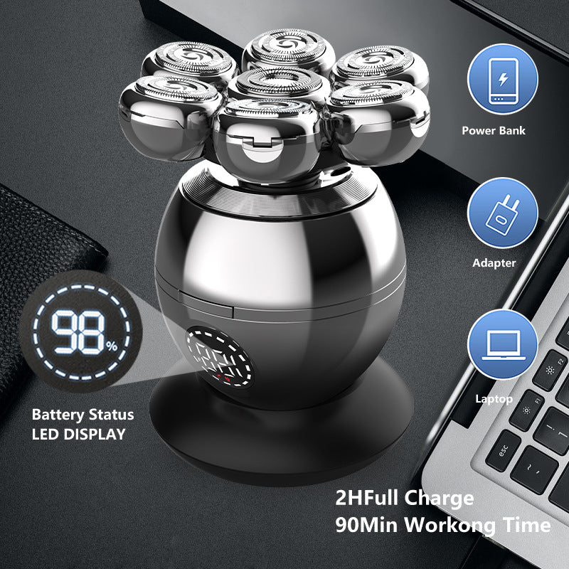 🪒 Cash on Delivery 🔋 Digital Display Electric Shaver Set – USB Rechargeable, Fully Washable, Multifunctional Razor for Men – Portable & Travel-Friendly – Free Shipping