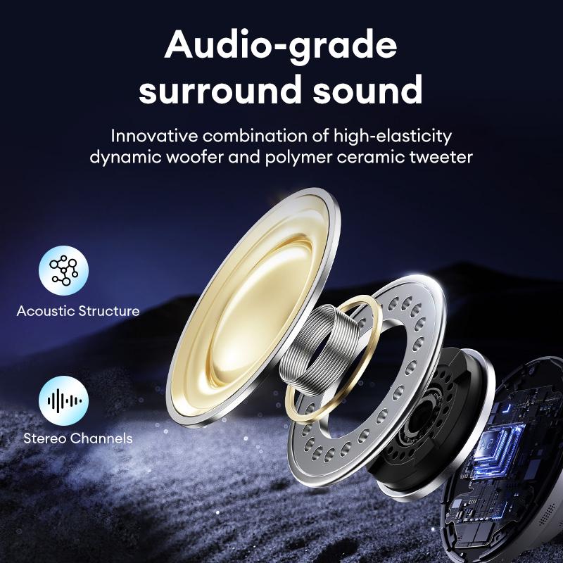 HYUNDAI G06 Bone Conduction Neckband Wireless Earphones with Bluetooth 5.4, Waterproof Sports Design, 360° Flexible Bending, Lightweight & Comfortable Fit, Long Battery Life, Wireless Headphones for Music, Calls & Sports, Compatible with Android & iOS