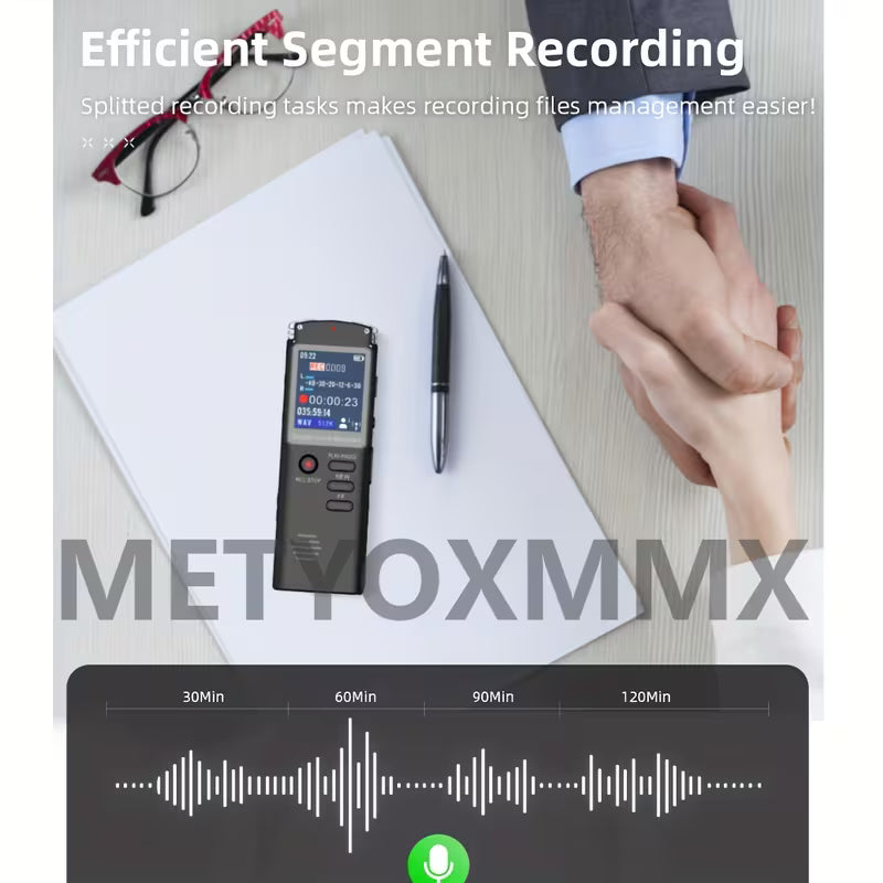 🎙️ Cash on Delivery 📟 Mini Recorder – Screen Display, External Playback, Voice-Controlled Recording, Long Battery Life – Portable for Meetings, Lectures & Interviews – Free Shipping