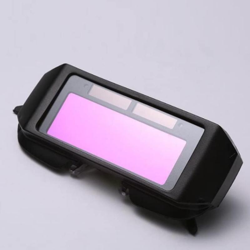 Pay on delivery 1PCS set of welding safety goggles with solar automatic dimming, equipped with 5 protective lenses