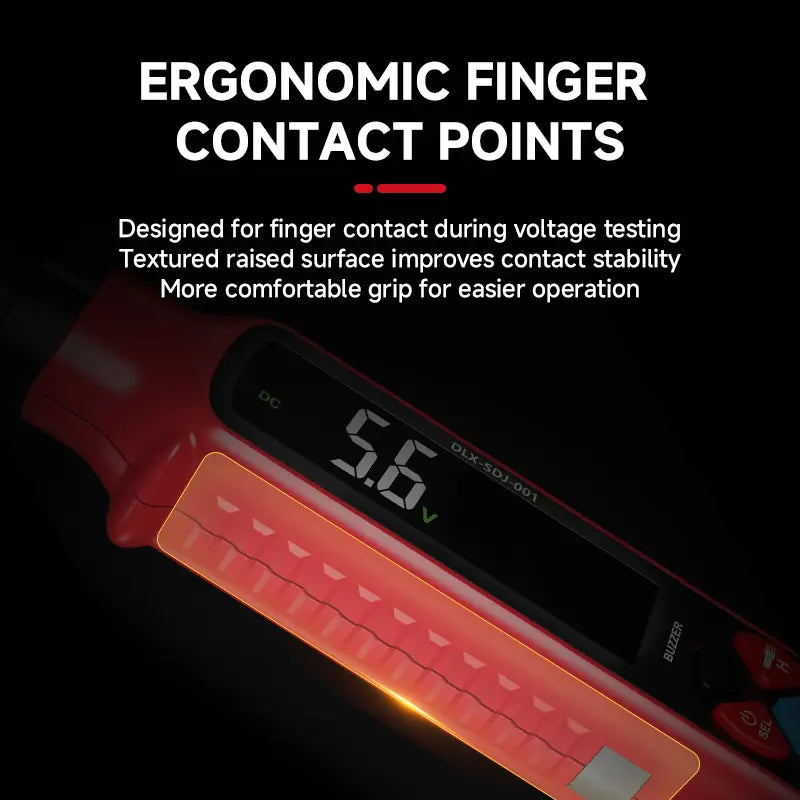 DELIXI 2 in 1 Outlet Circuit & Voltage Tester Pen, 2–440V AC Voltage Detector with NCV Function, Integrated GFCI Outlet Tester & Polarity Check, LCD Display, Audible Alarm & Flashlight, 3 Prong AC Voltage Socket Checker, Wiring Fault Detector