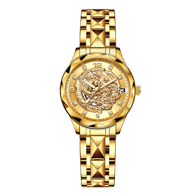 AIYISHI Couple Watch Set – Original Quartz Movement, 30M Waterproof, Luminous Display, Alloy Strap, Mineral Reinforced Glass, Butterfly Dual Push-Button Clasp – Perfect Gift for Couples