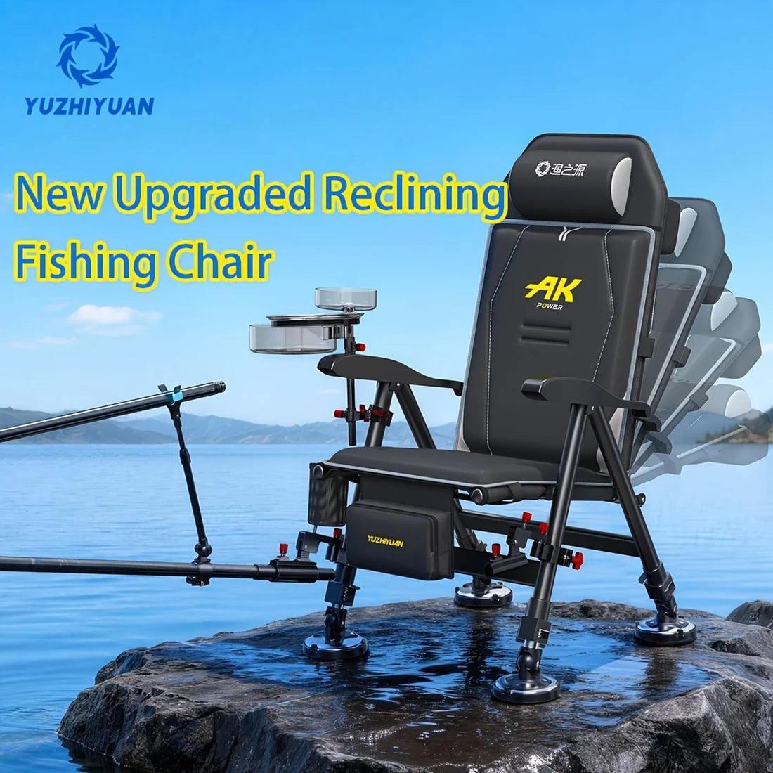 🪑 Cash on Delivery 🎣 2026 New European‑Style Fishing Chair – Upgraded 4‑Position Adjustable Backrest, Designed for Carp & Coarse Anglers – Ideal Gift for Fishing Enthusiasts – Free Shipping