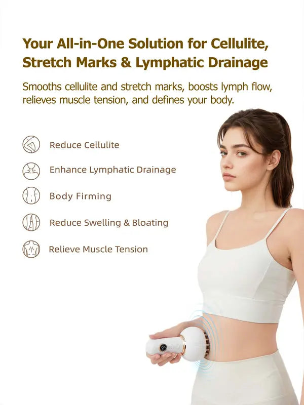 Professional Body Sculpting & Lymphatic Drainage Massage Tool – Electric Meridian Device with Heated Vibration for Smooth Skin & Deep Relaxation – Portable Wellness Gift