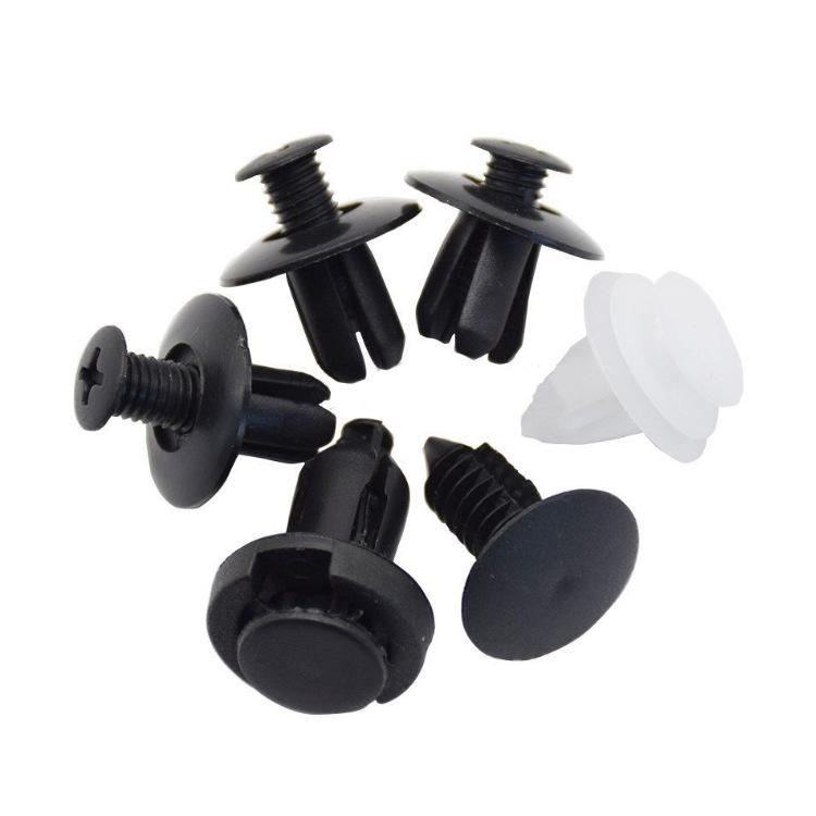 HE26 300pcs (3 Boxes × 100pcs) Universal Expansion Screw Clips Set for Automobiles Mudguard Leaf Plates Door Panel Clips C05 C20 C32 B01 D02 A16 Car Accessories with Free Pry Tool