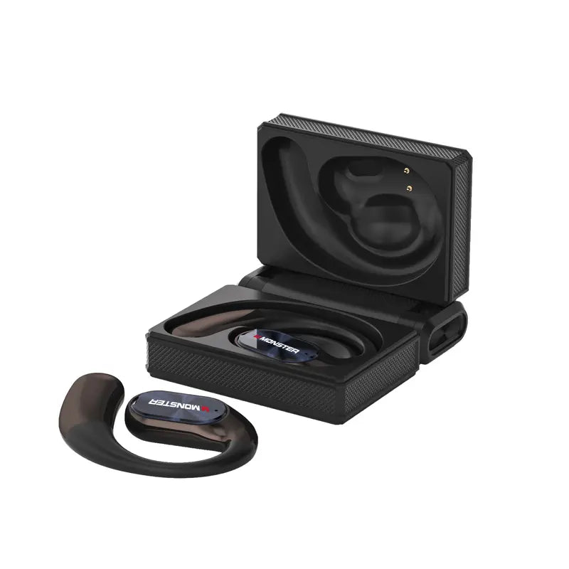 Black Monster Earbuds - Bluetooth 6.0 with Dual-Fold Design, 145H Playtime, IPX5 Waterproof Wireless Earbuds 🎵 Free Shipping & Cash on Delivery 📊
