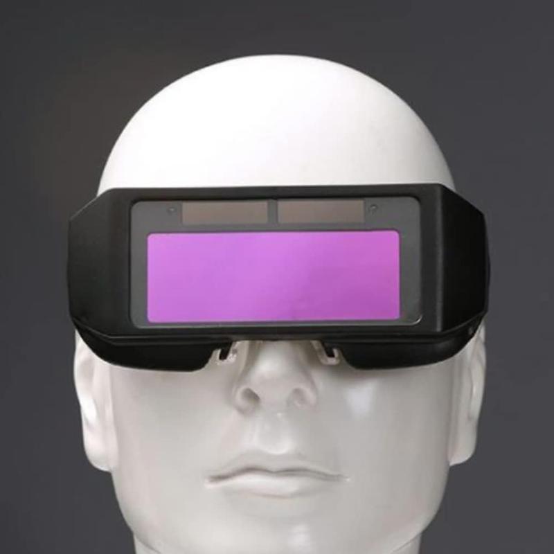 Pay on delivery 1PCS set of welding safety goggles with solar automatic dimming, equipped with 5 protective lenses