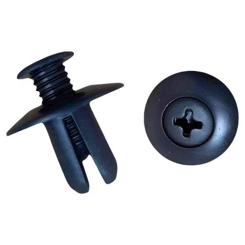 HE26 300pcs (3 Boxes × 100pcs) Universal Expansion Screw Clips Set for Automobiles Mudguard Leaf Plates Door Panel Clips C05 C20 C32 B01 D02 A16 Car Accessories with Free Pry Tool