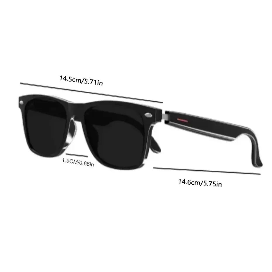 Smart Bluetooth Glasses – Make/Answer Calls, Wireless Music Playback, UV Sun Protection & AI Translation – Touch Control Open‑Ear Headphones – Ideal for Outdoor Sports & Travel