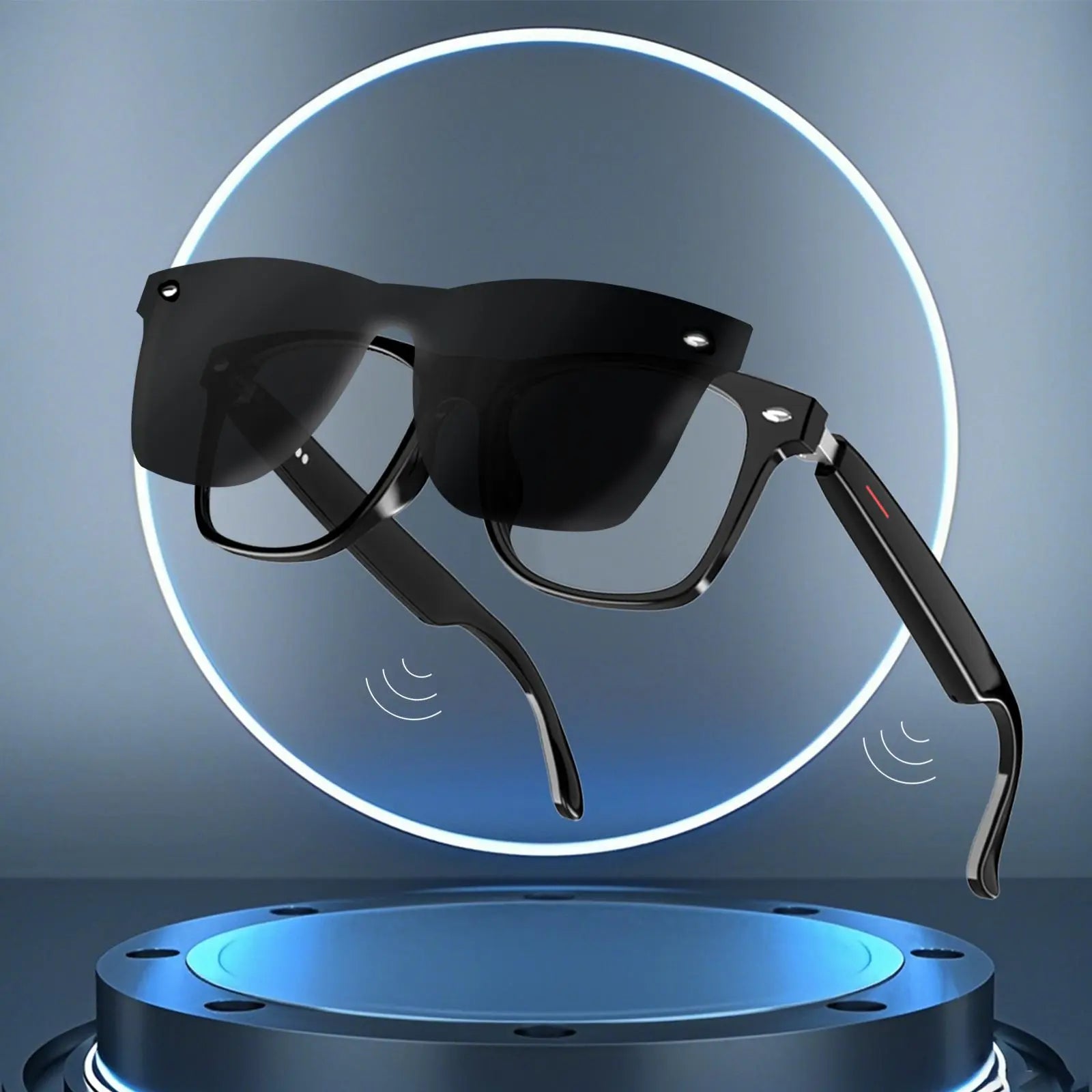 Smart Bluetooth Glasses – Make/Answer Calls, Wireless Music Playback, UV Sun Protection & AI Translation – Touch Control Open‑Ear Headphones – Ideal for Outdoor Sports & Travel