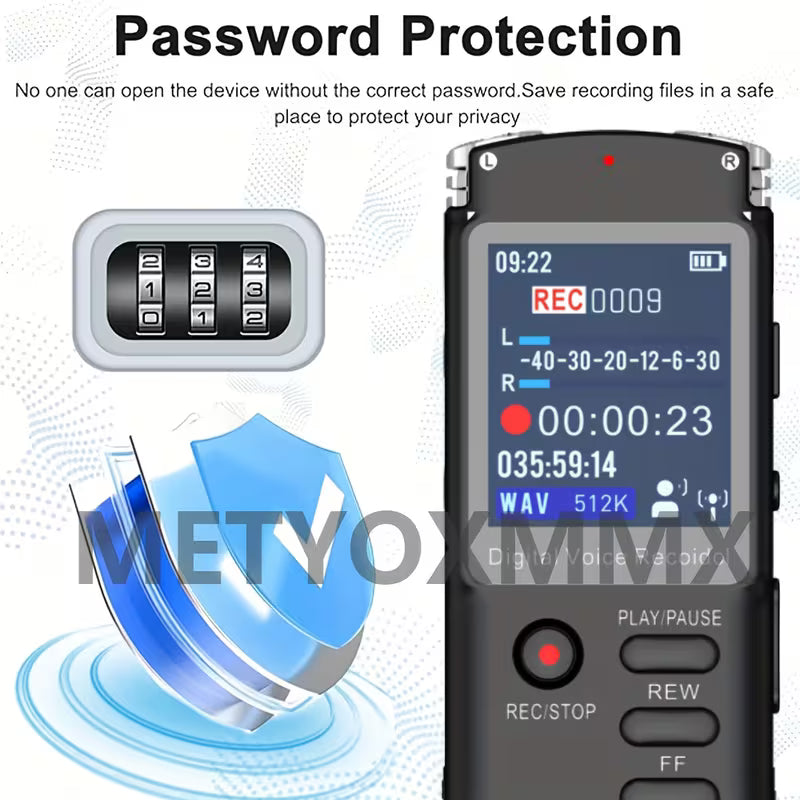 🎙️ Cash on Delivery 📟 Mini Recorder – Screen Display, External Playback, Voice-Controlled Recording, Long Battery Life – Portable for Meetings, Lectures & Interviews – Free Shipping