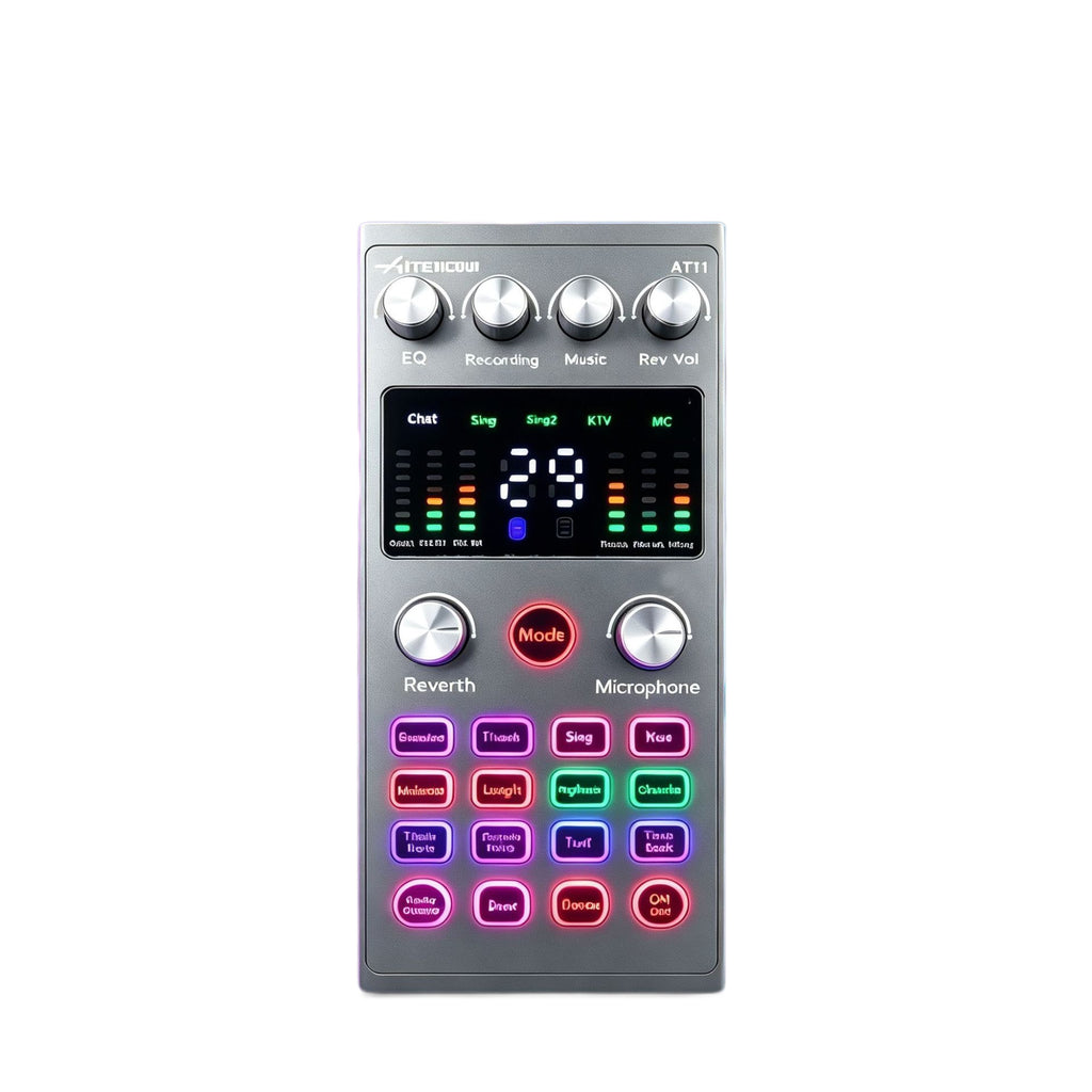 🎙️ Cash on Delivery 🎵 AT11 External USB Sound Card Kit – Live Streaming & Karaoke Set with Noise Reduction and Voice Effects for PC – Plug & Play – Free Shipping