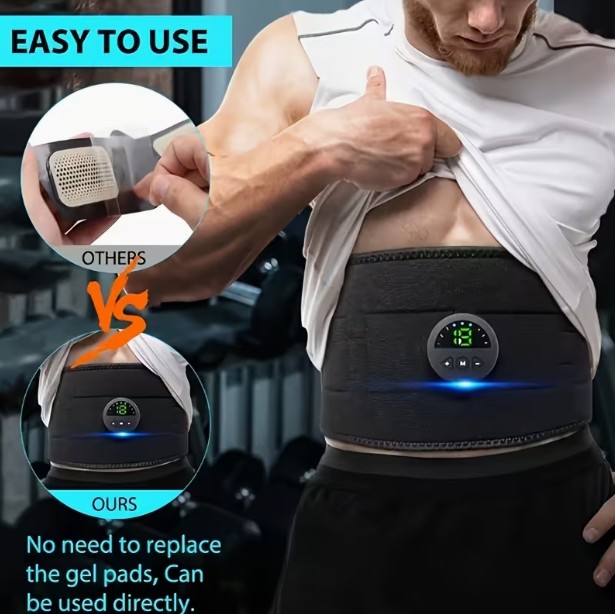 💆 Cash on Delivery ⚡ FDA-Cleared EMS Muscle Stimulation Belt – 6 Electrode Pads, 6 Modes, 20 Intensity Levels, Abdominal & Waist Trainer, with Moisturizing Spray – Ideal for Home & Gym – Free Shipping
