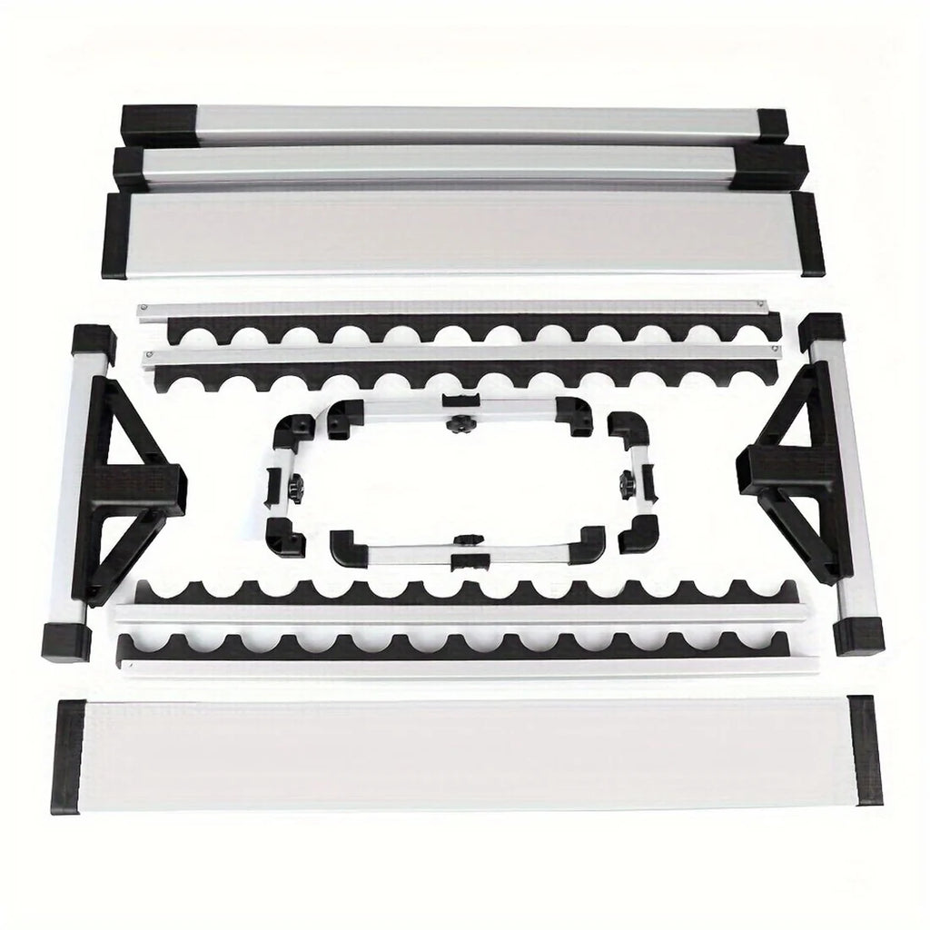 🎣 Cash on Delivery 🪝 Portable Aluminum Fishing Rod Rack – Holds Up to 24 Rods, Lightweight & Rust-Resistant, Space-Saving Organizer for Home & Outdoor Fishing Gear – Free Shipping