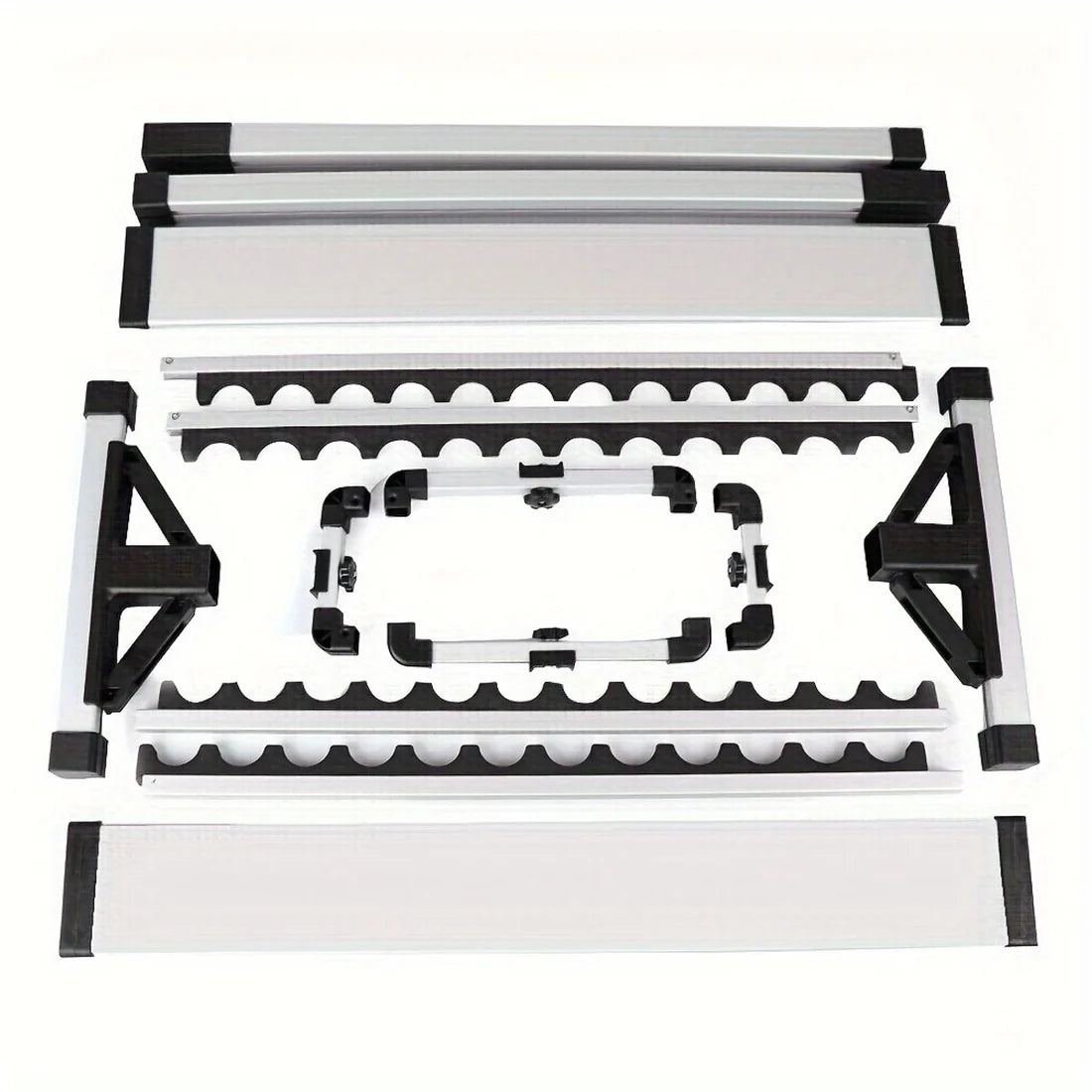 🎣 Cash on Delivery 🪝 Portable Aluminum Fishing Rod Rack – Holds Up to 24 Rods, Lightweight & Rust-Resistant, Space-Saving Organizer for Home & Outdoor Fishing Gear – Free Shipping