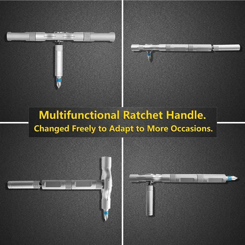 24-in-1 DIY Screwdriver Set - Switchable Shape Magnetic Ratchet Screwdriver with Portable Tool Box 🎵 Free Shipping & Cash on Delivery 📊