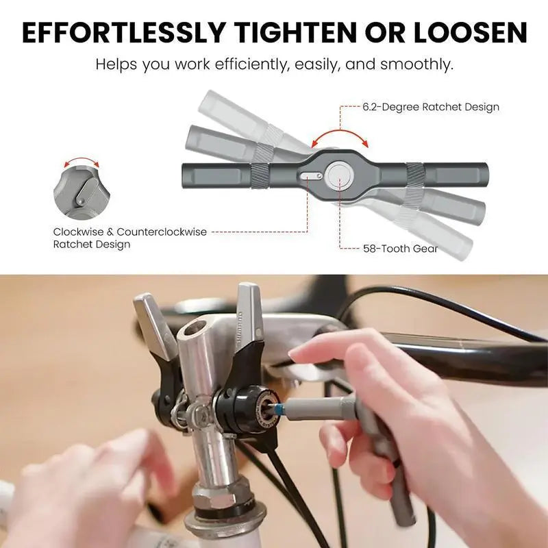24-in-1 DIY Screwdriver Set - Switchable Shape Magnetic Ratchet Screwdriver with Portable Tool Box 🎵 Free Shipping & Cash on Delivery 📊
