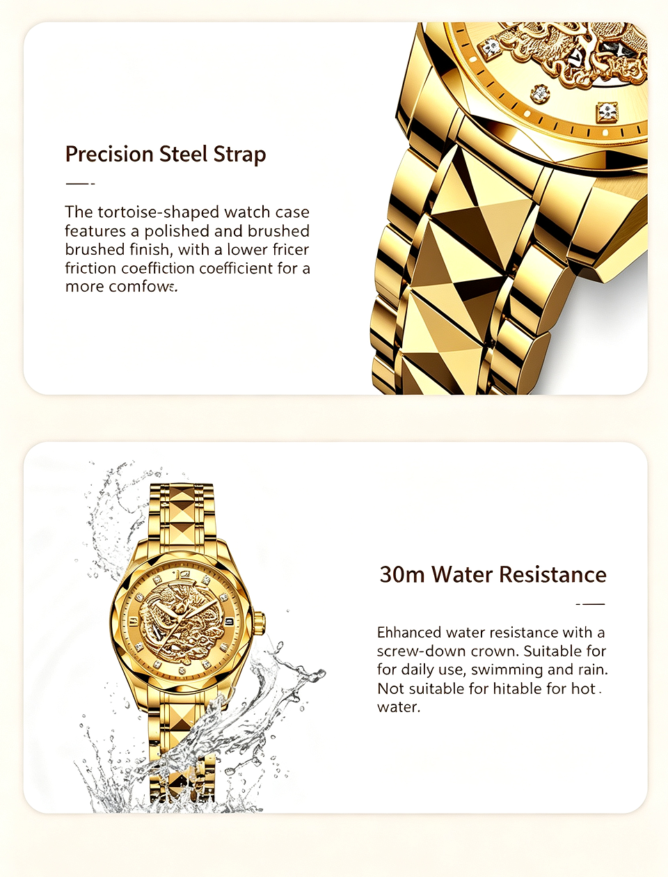 AIYISHI Couple Watch Set – Original Quartz Movement, 30M Waterproof, Luminous Display, Alloy Strap, Mineral Reinforced Glass, Butterfly Dual Push-Button Clasp – Perfect Gift for Couples