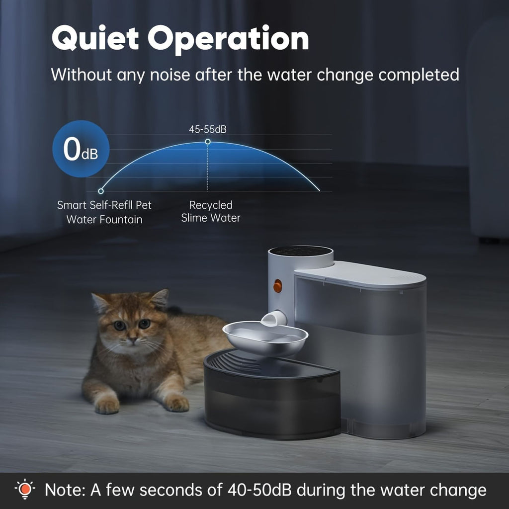 smart automatic cat water dispenser large capacity image 4