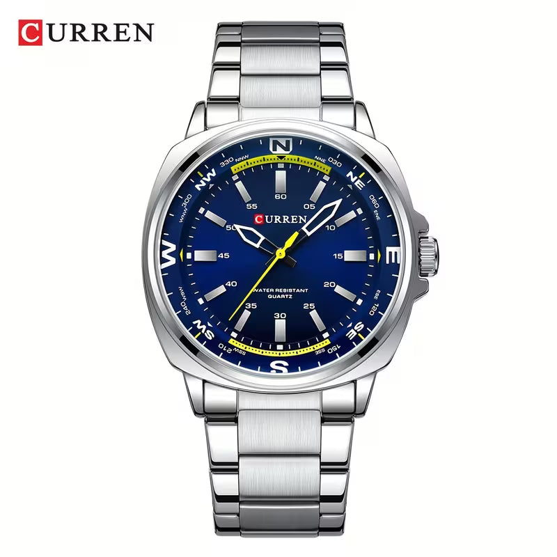 CURREN Watch – Simple Business Casual, Stainless Steel Quartz, Great Gift