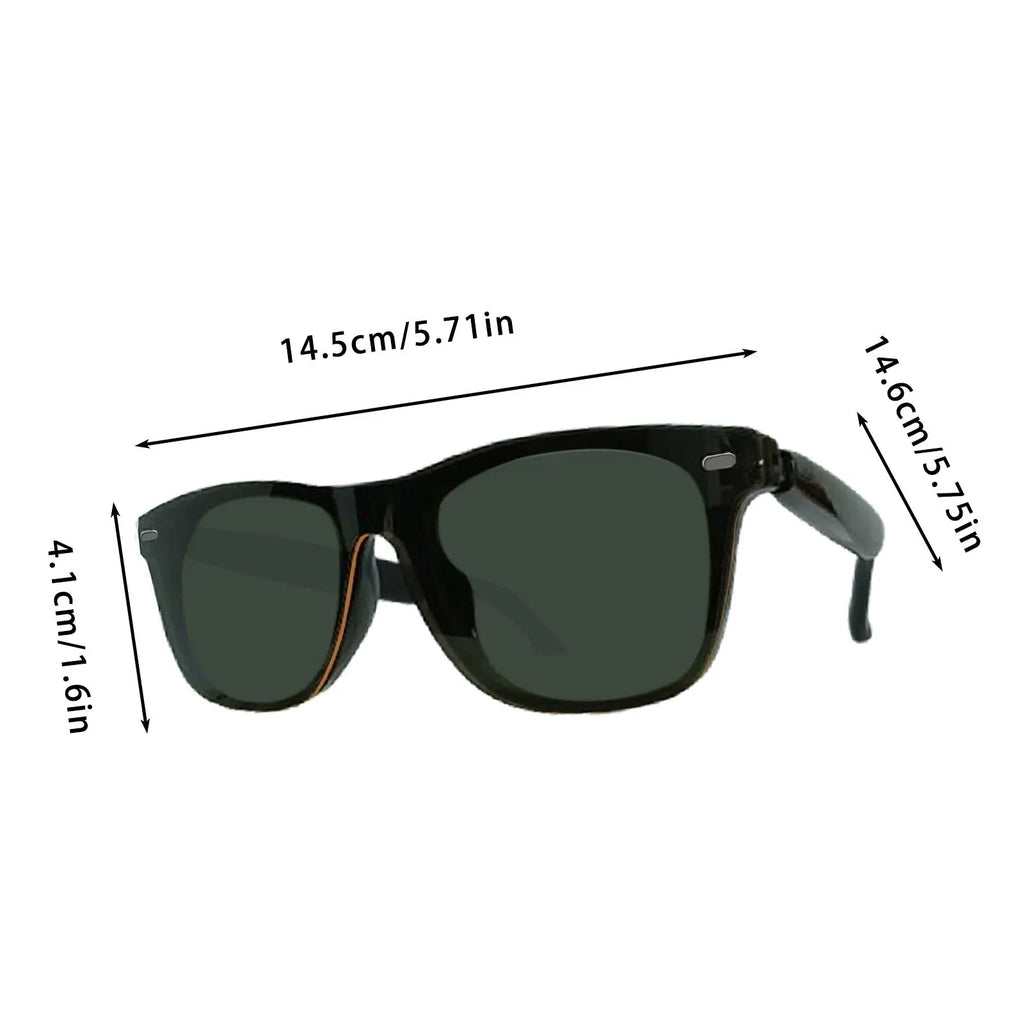 Smart Bluetooth Glasses – Make/Answer Calls, Wireless Music Playback, UV Sun Protection & AI Translation – Touch Control Open‑Ear Headphones – Ideal for Outdoor Sports & Travel