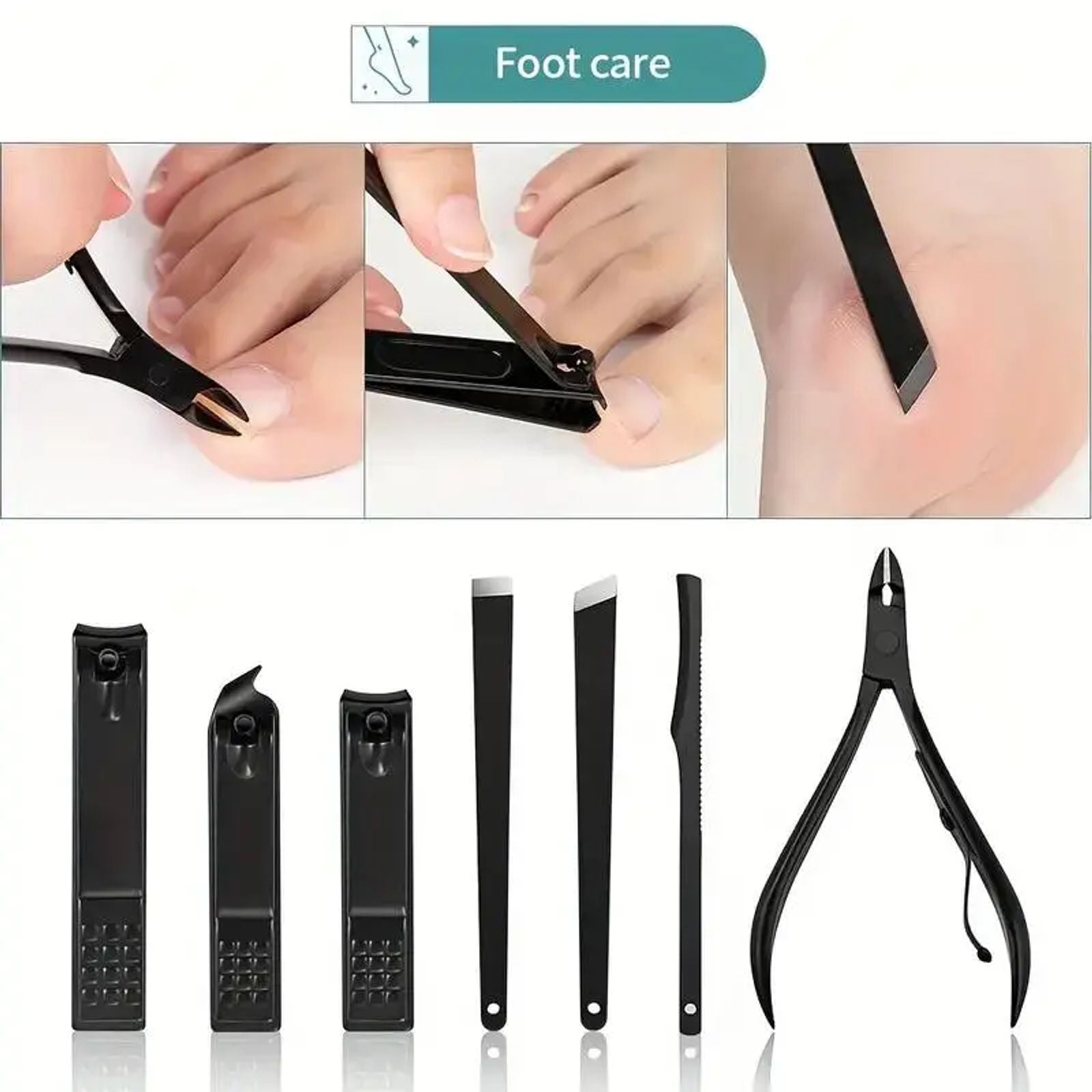 Stainless Steel Nail Clipper Set with Storage Case, 1 Set Portable Manicure and Pedicure Tools for Home & Travel, Professional Nail Care Tools for Men & Women, Nail Clippers, Nail Clipper Kit, Nail Supplies image 4