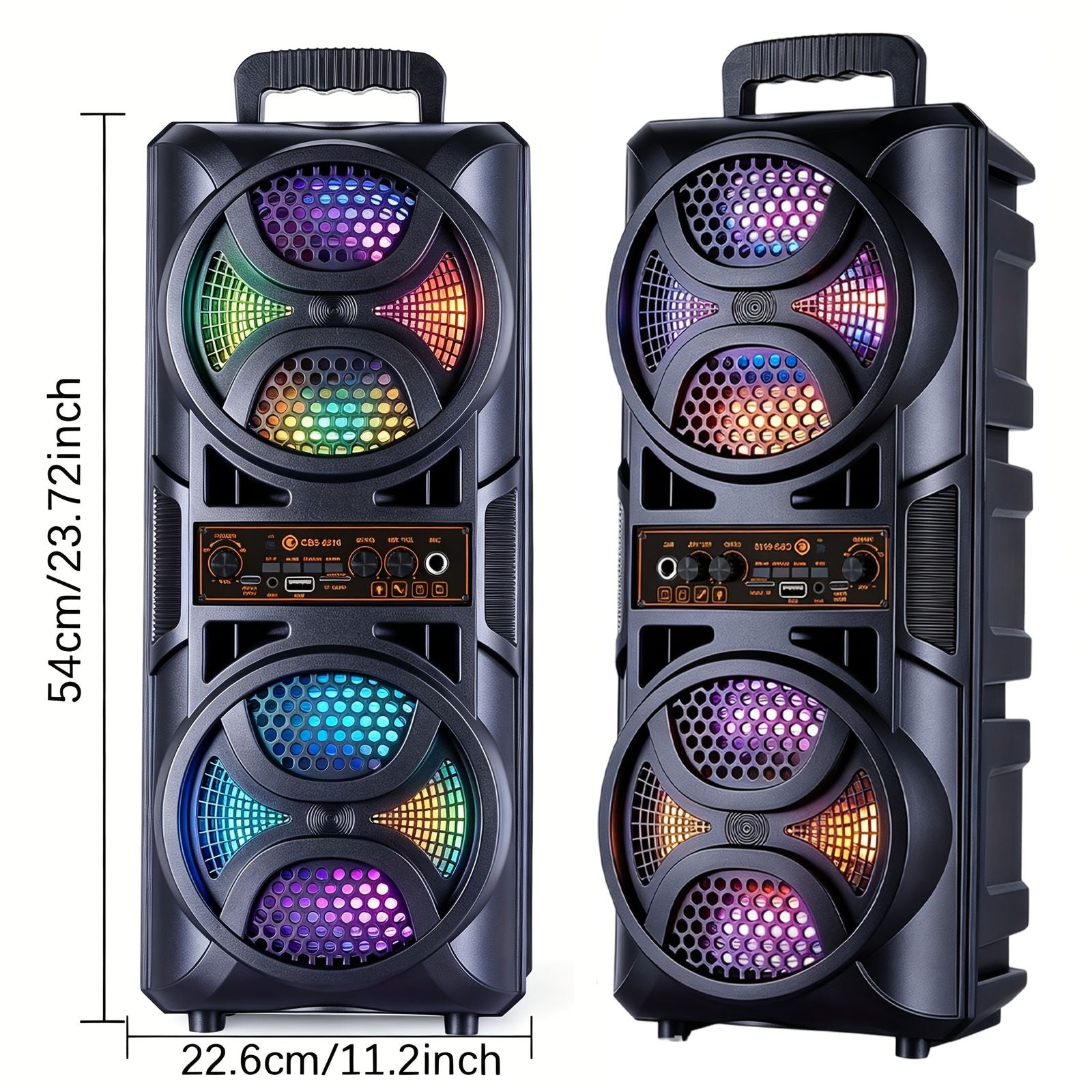 portable large speaker subwoofer microphone suitable karaoke image 3