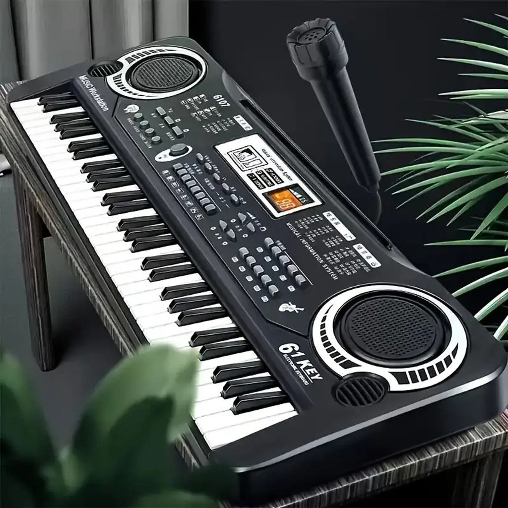 61 key electronic piano keyboard set built in mic printed image 3