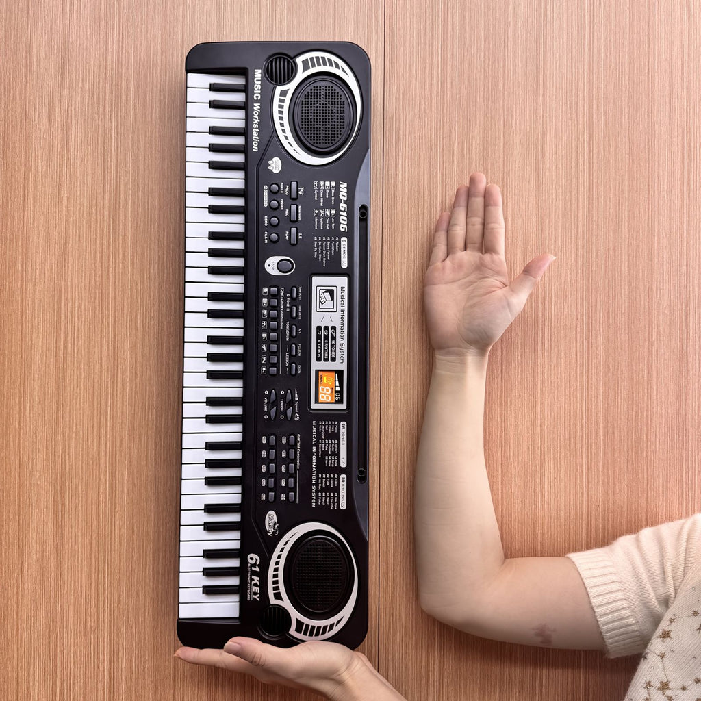 61 key electronic piano keyboard set built in mic printed image 7