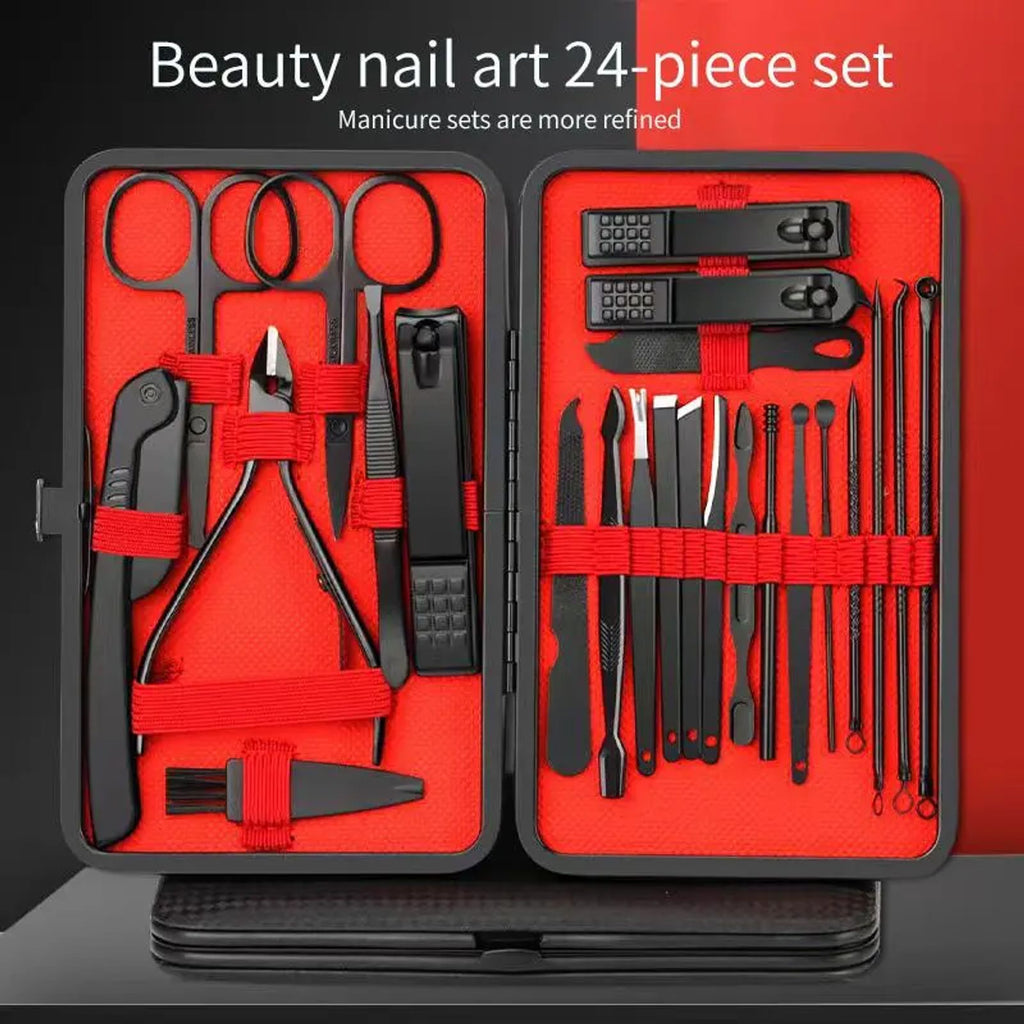Stainless Steel Nail Clipper Set with Storage Case, 1 Set Portable Manicure and Pedicure Tools for Home & Travel, Professional Nail Care Tools for Men & Women, Nail Clippers, Nail Clipper Kit, Nail Supplies image 6