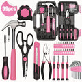 39pcs pink tool kit screwdriver utility knife