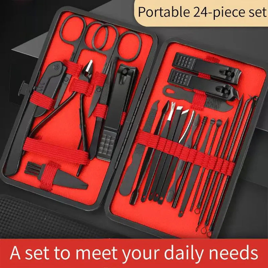 Stainless Steel Nail Clipper Set with Storage Case, 1 Set Portable Manicure and Pedicure Tools for Home & Travel, Professional Nail Care Tools for Men & Women, Nail Clippers, Nail Clipper Kit, Nail Supplies image 9